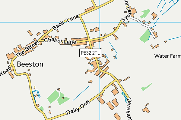 PE32 2TL map - OS VectorMap District (Ordnance Survey)