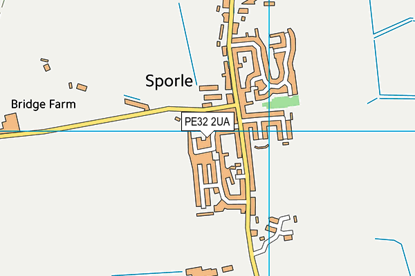 PE32 2UA map - OS VectorMap District (Ordnance Survey)