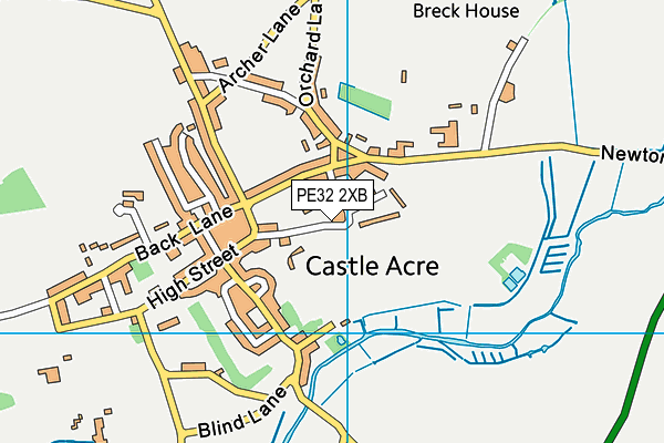 PE32 2XB map - OS VectorMap District (Ordnance Survey)