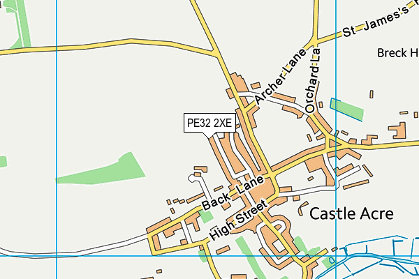 PE32 2XE map - OS VectorMap District (Ordnance Survey)