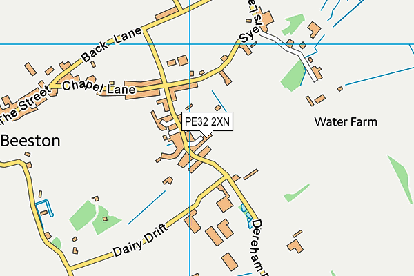 PE32 2XN map - OS VectorMap District (Ordnance Survey)