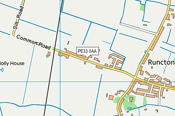 PE33 0AA map - OS VectorMap District (Ordnance Survey)