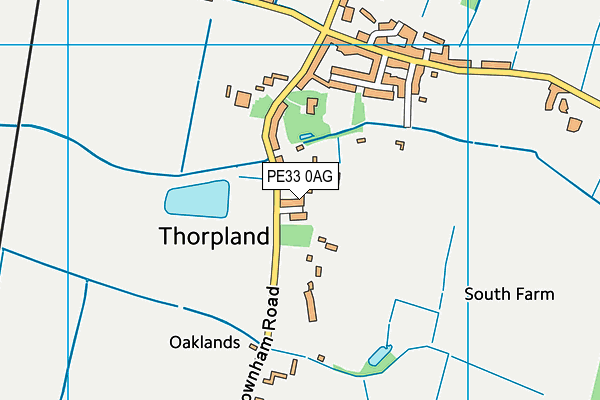 PE33 0AG map - OS VectorMap District (Ordnance Survey)