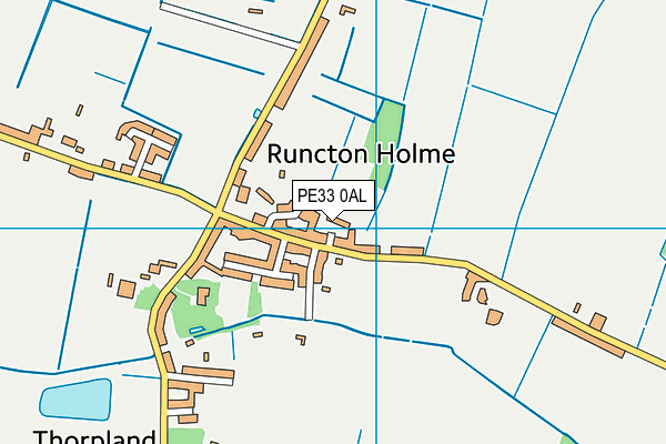 PE33 0AL map - OS VectorMap District (Ordnance Survey)