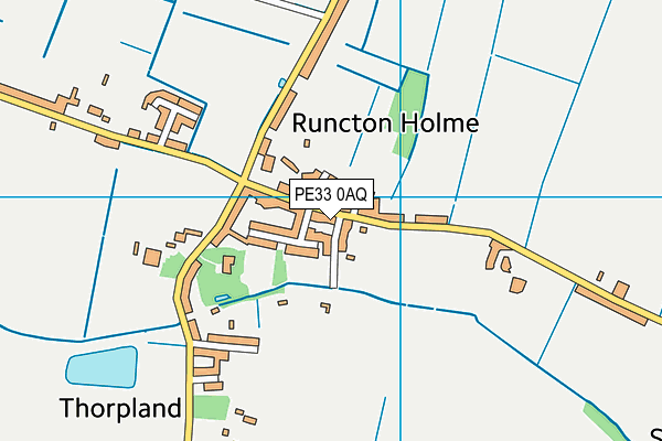 Runcton Holme Parish Council Recreation Ground map (PE33 0AQ) - OS VectorMap District (Ordnance Survey)