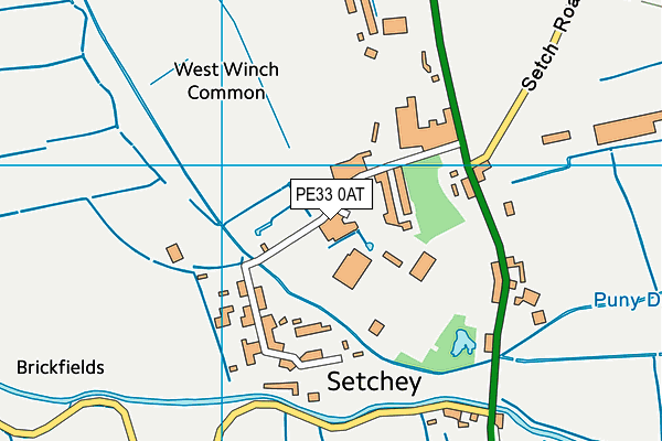 PE33 0AT map - OS VectorMap District (Ordnance Survey)