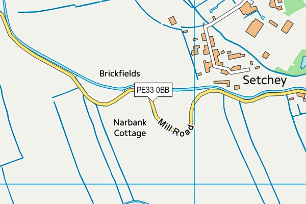 PE33 0BB map - OS VectorMap District (Ordnance Survey)