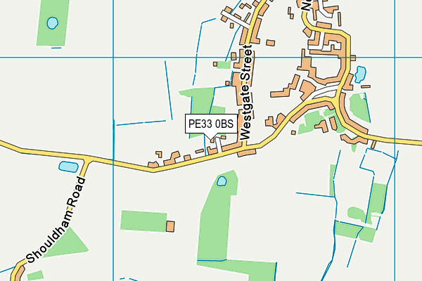 PE33 0BS map - OS VectorMap District (Ordnance Survey)