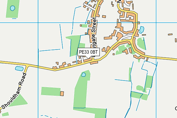 PE33 0BT map - OS VectorMap District (Ordnance Survey)