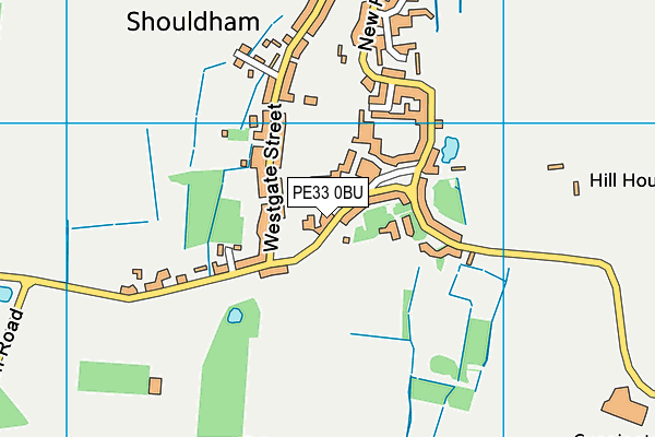 St Martin At Shouldham Church of England Primary Academy map (PE33 0BU) - OS VectorMap District (Ordnance Survey)