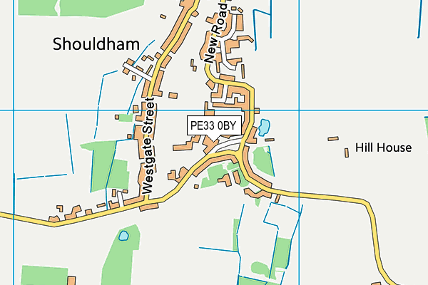 PE33 0BY map - OS VectorMap District (Ordnance Survey)