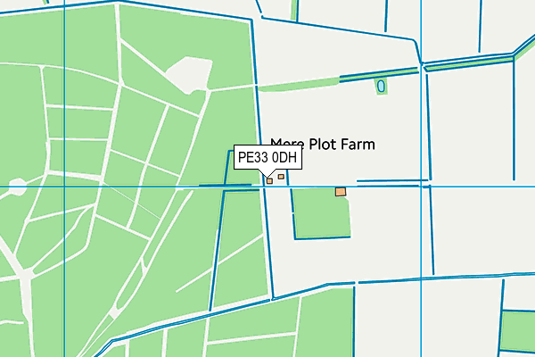 PE33 0DH map - OS VectorMap District (Ordnance Survey)