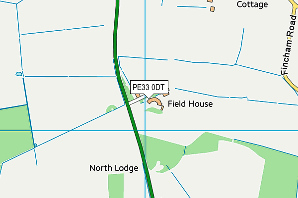 PE33 0DT map - OS VectorMap District (Ordnance Survey)