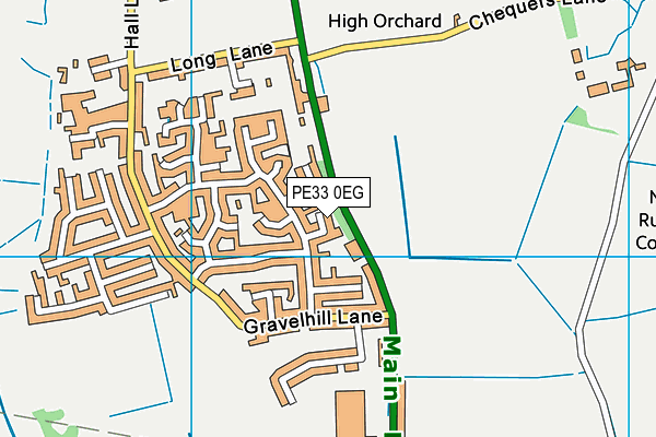 PE33 0EG map - OS VectorMap District (Ordnance Survey)