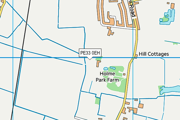 PE33 0EH map - OS VectorMap District (Ordnance Survey)