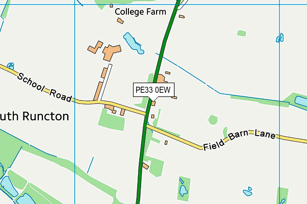 PE33 0EW map - OS VectorMap District (Ordnance Survey)