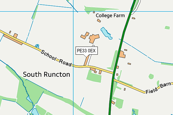 PE33 0EX map - OS VectorMap District (Ordnance Survey)