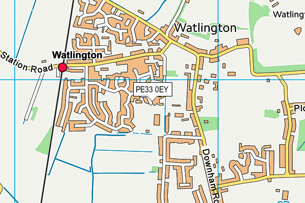 PE33 0EY map - OS VectorMap District (Ordnance Survey)