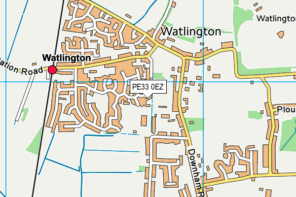PE33 0EZ map - OS VectorMap District (Ordnance Survey)