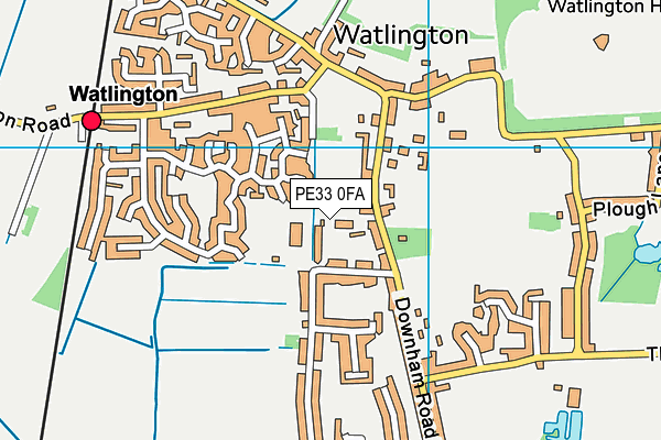 PE33 0FA map - OS VectorMap District (Ordnance Survey)