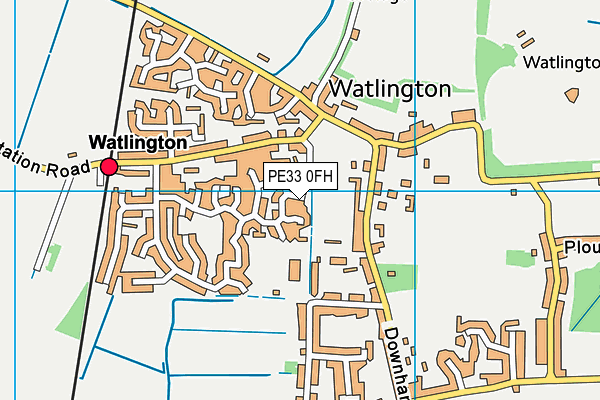 PE33 0FH map - OS VectorMap District (Ordnance Survey)