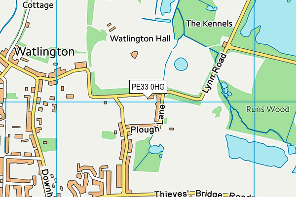 PE33 0HG map - OS VectorMap District (Ordnance Survey)