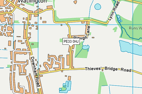 PE33 0HJ map - OS VectorMap District (Ordnance Survey)