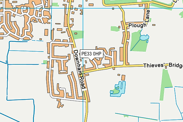PE33 0HP map - OS VectorMap District (Ordnance Survey)