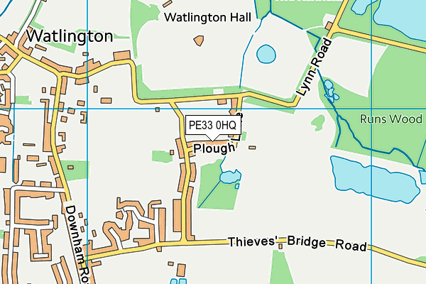 PE33 0HQ map - OS VectorMap District (Ordnance Survey)