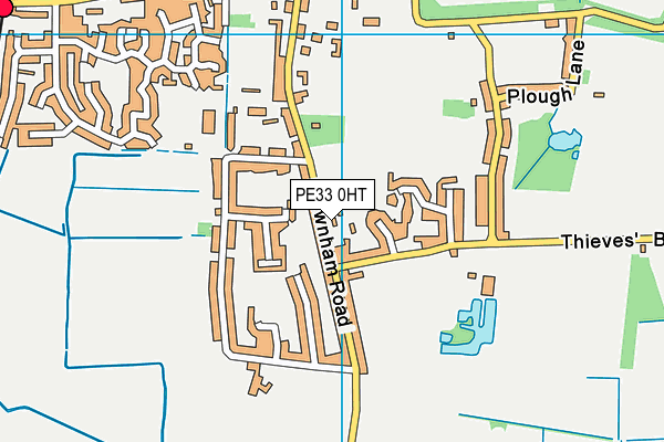 PE33 0HT map - OS VectorMap District (Ordnance Survey)