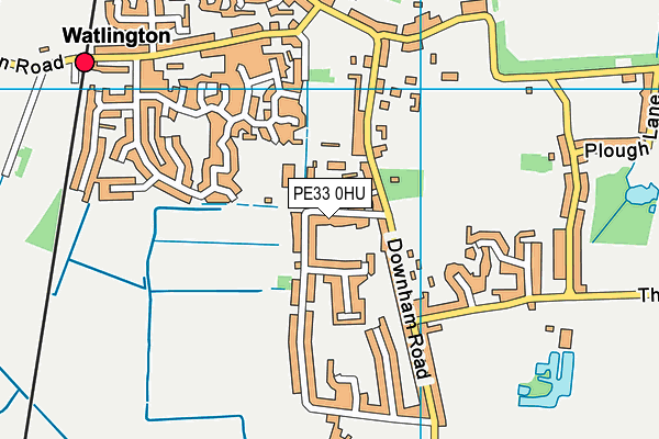 PE33 0HU map - OS VectorMap District (Ordnance Survey)