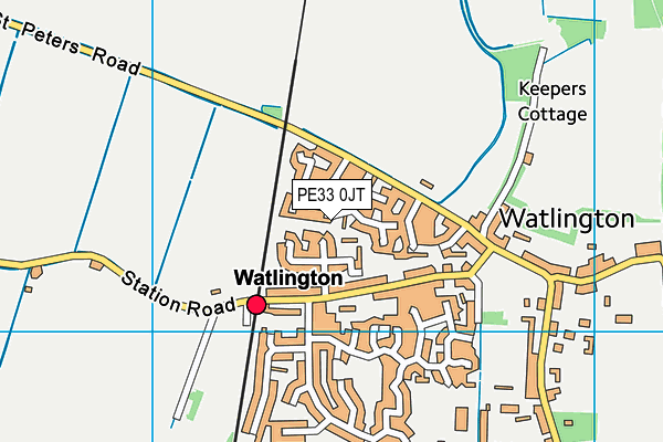 PE33 0JT map - OS VectorMap District (Ordnance Survey)