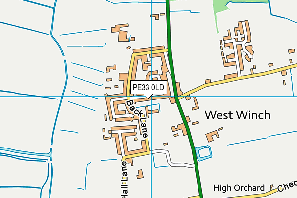 PE33 0LD map - OS VectorMap District (Ordnance Survey)