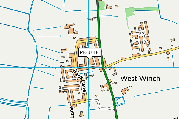PE33 0LE map - OS VectorMap District (Ordnance Survey)