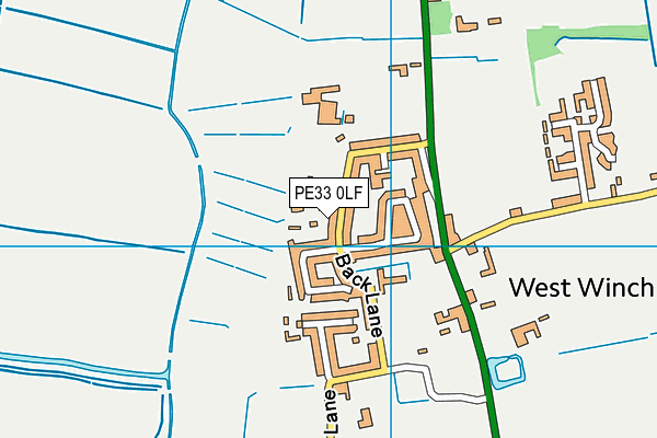 PE33 0LF map - OS VectorMap District (Ordnance Survey)