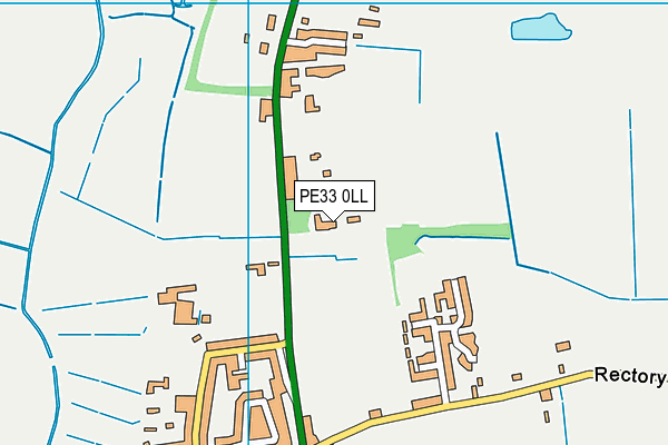PE33 0LL map - OS VectorMap District (Ordnance Survey)