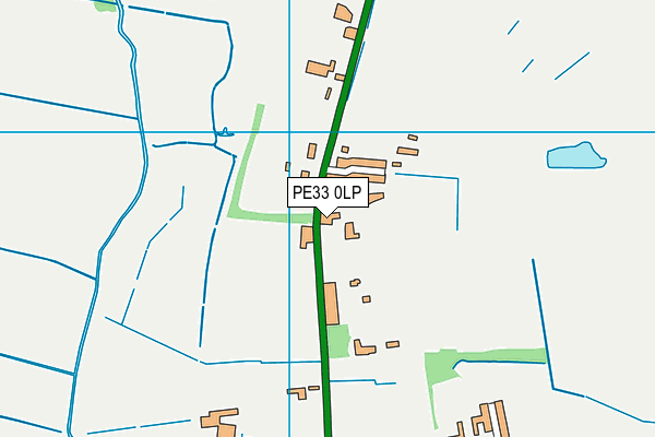 PE33 0LP map - OS VectorMap District (Ordnance Survey)