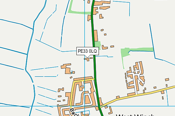 PE33 0LQ map - OS VectorMap District (Ordnance Survey)