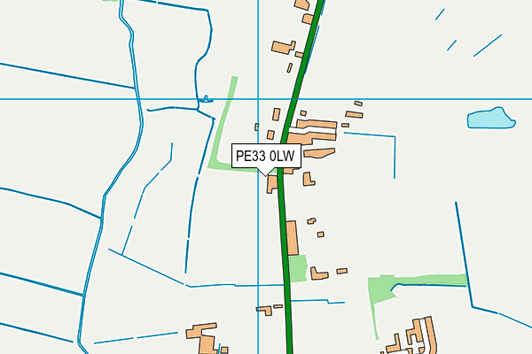 PE33 0LW map - OS VectorMap District (Ordnance Survey)