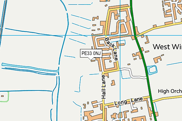 PE33 0NJ map - OS VectorMap District (Ordnance Survey)