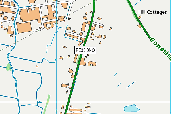 PE33 0NQ map - OS VectorMap District (Ordnance Survey)