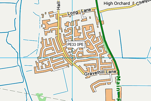 PE33 0PE map - OS VectorMap District (Ordnance Survey)