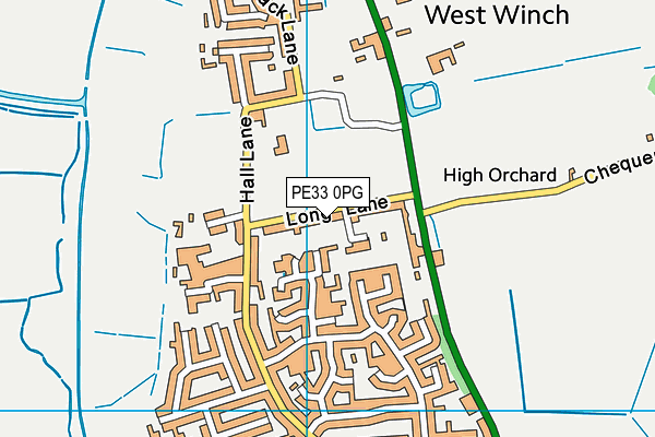 PE33 0PG map - OS VectorMap District (Ordnance Survey)
