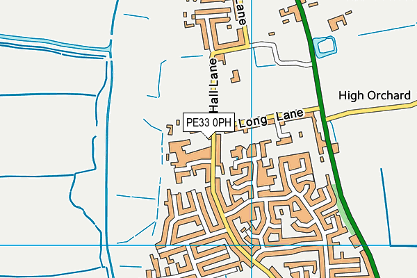PE33 0PH map - OS VectorMap District (Ordnance Survey)