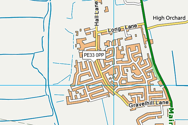 PE33 0PP map - OS VectorMap District (Ordnance Survey)