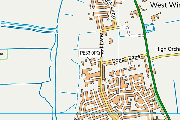 PE33 0PQ map - OS VectorMap District (Ordnance Survey)