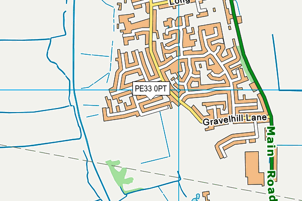 PE33 0PT map - OS VectorMap District (Ordnance Survey)