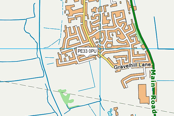 PE33 0PU map - OS VectorMap District (Ordnance Survey)