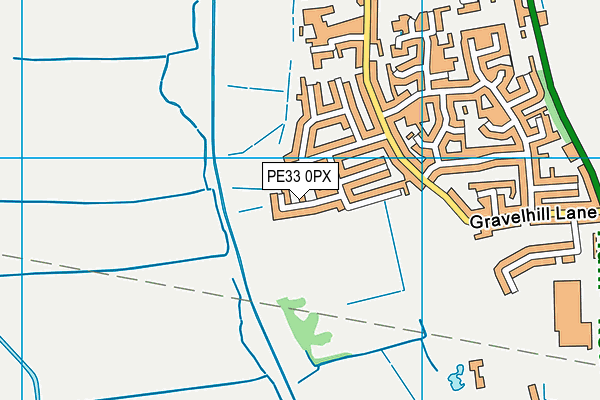 PE33 0PX map - OS VectorMap District (Ordnance Survey)