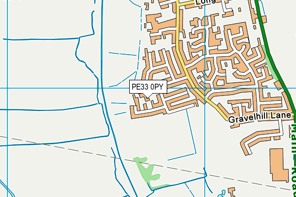 PE33 0PY map - OS VectorMap District (Ordnance Survey)